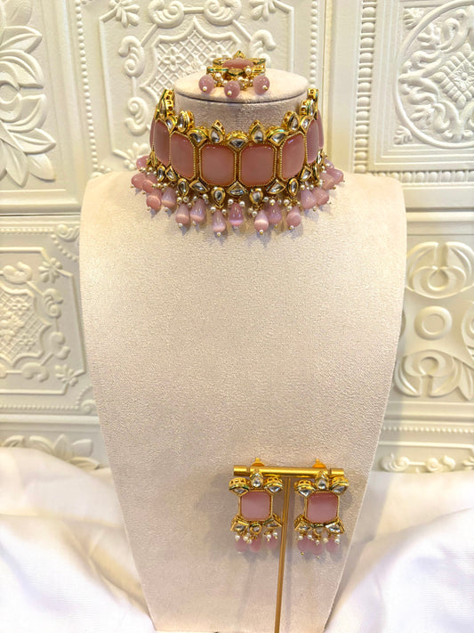 Pink Kundan Set | Kundan Collection