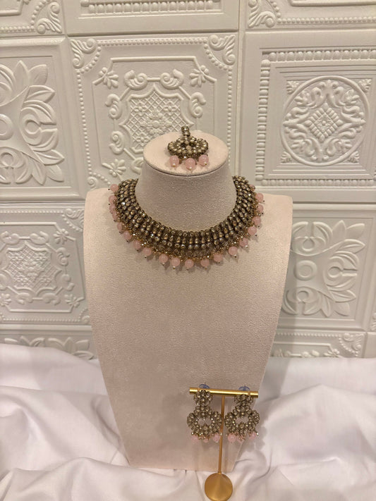 Light Pink Kundan Set | Kundan Collection