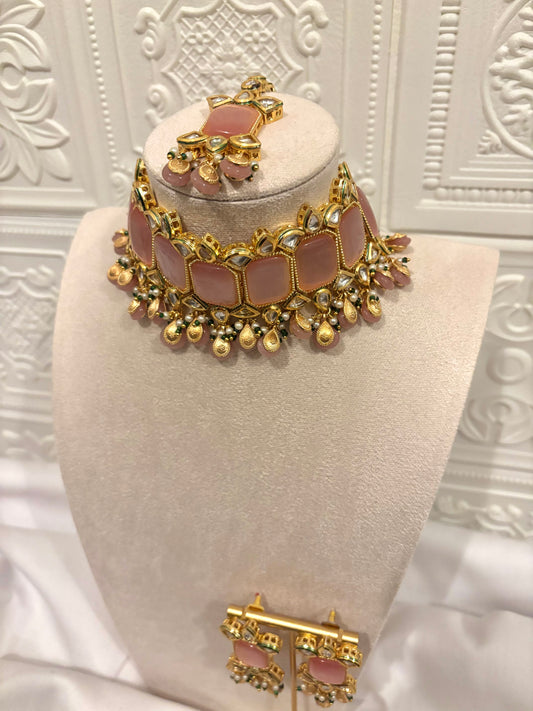 Pink Kundan Set | Kundan Collection
