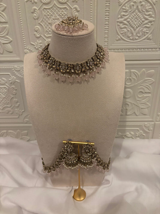 Light Pink Kundan Set | Kundan Collection