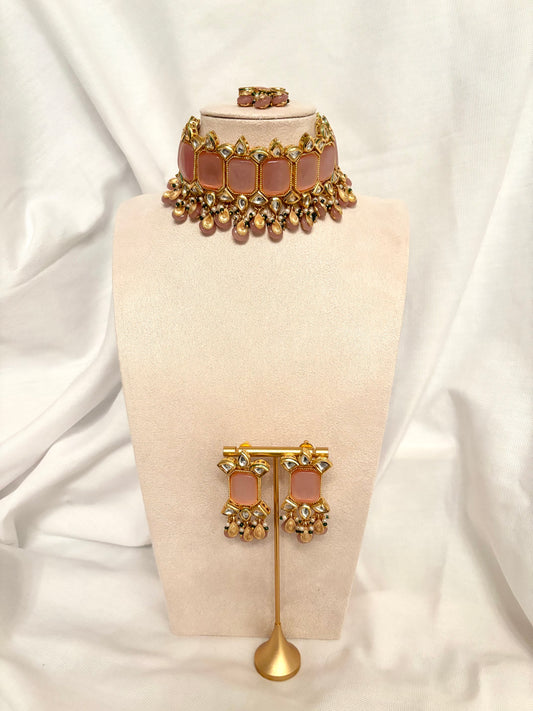 Pink Kundan Set | Kundan Collection