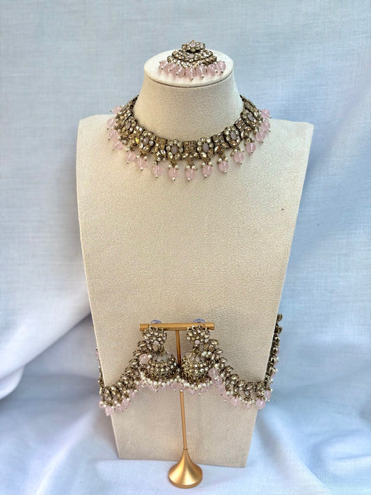 Light Pink Kundan Set | Kundan Collection