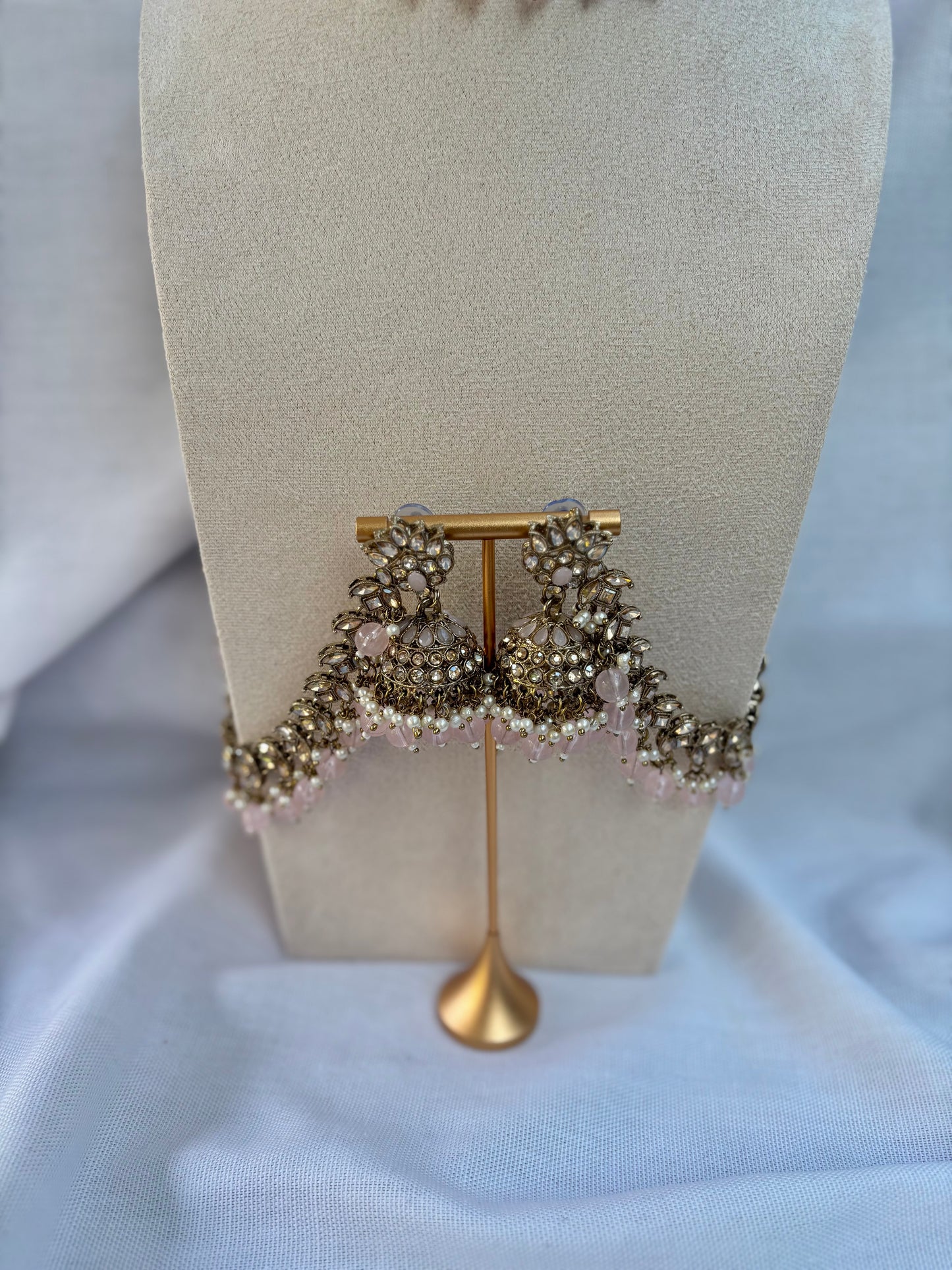 Light Pink Kundan Set | Kundan Collection