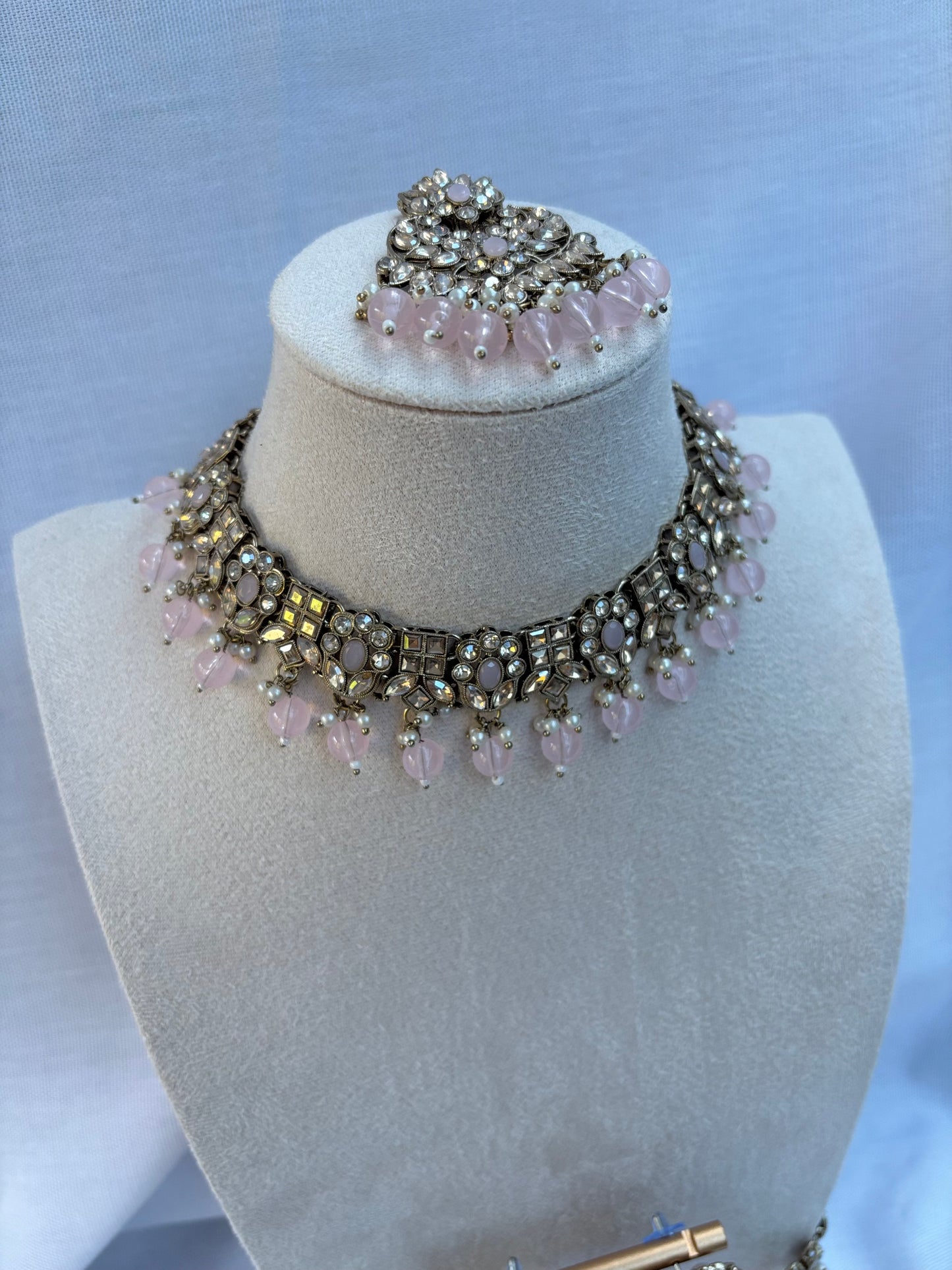Light Pink Kundan Set | Kundan Collection