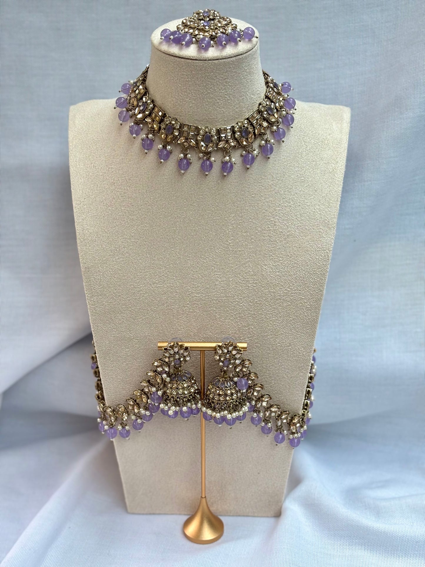 Purple Kundan Set | Kundan Collection