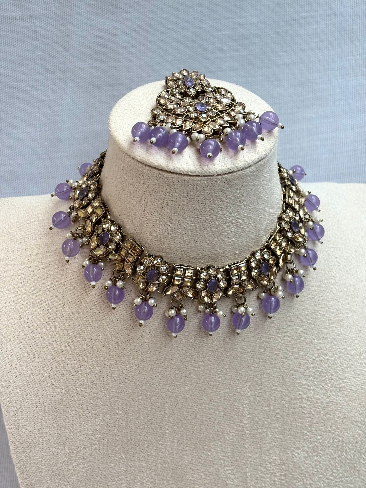 Purple Kundan Set | Kundan Collection