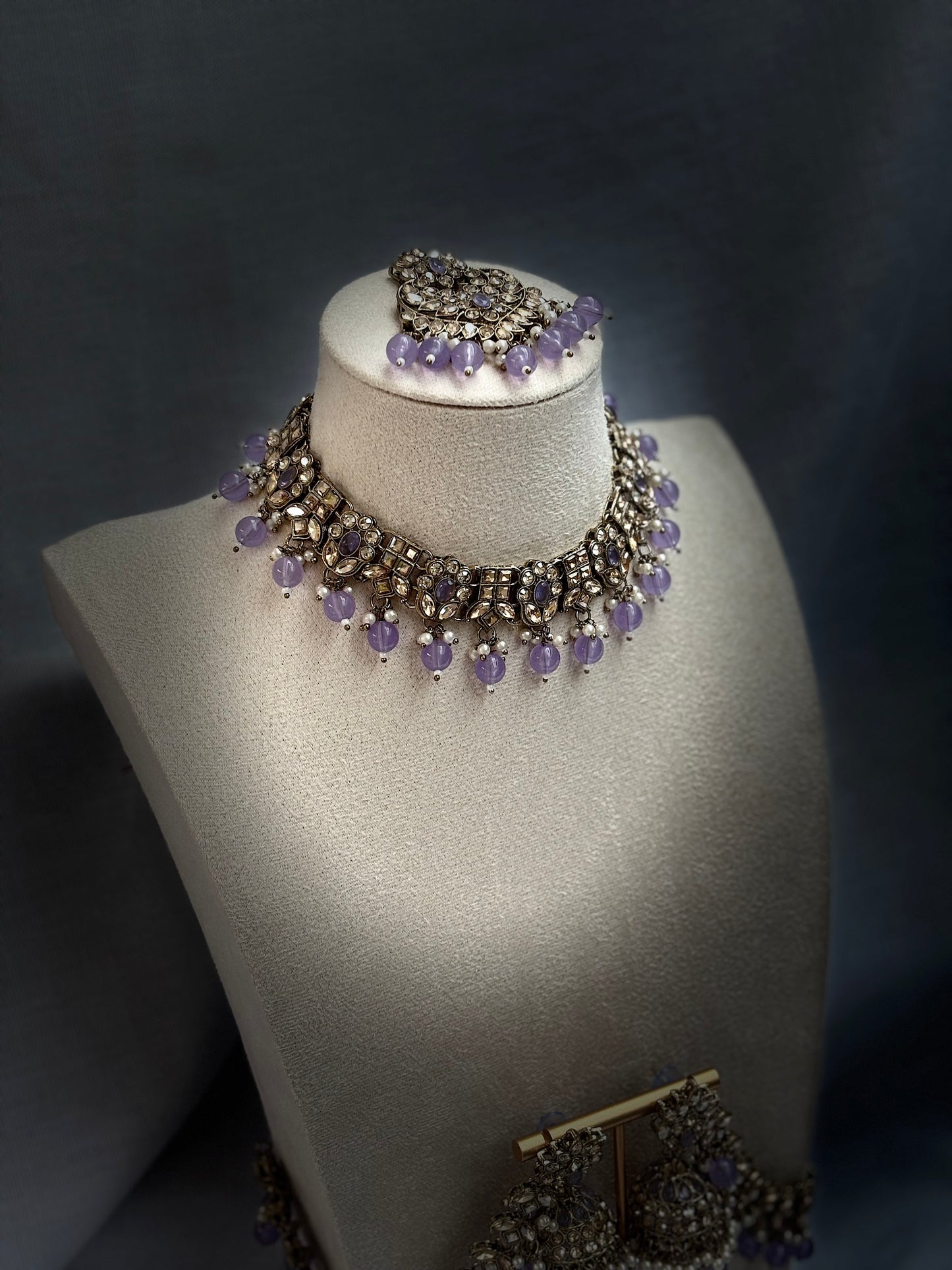 Purple Kundan Set | Kundan Collection