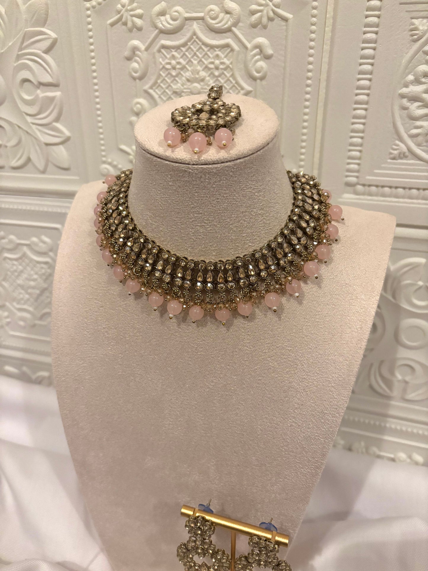 Light Pink Kundan Set | Kundan Collection