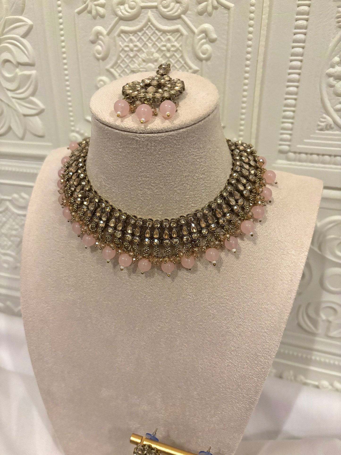 Light Pink Kundan Set | Kundan Collection