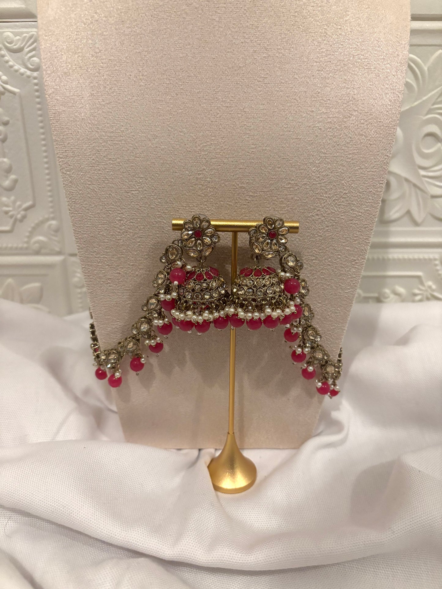Hot Pink Kundan Set | Kundan Collection