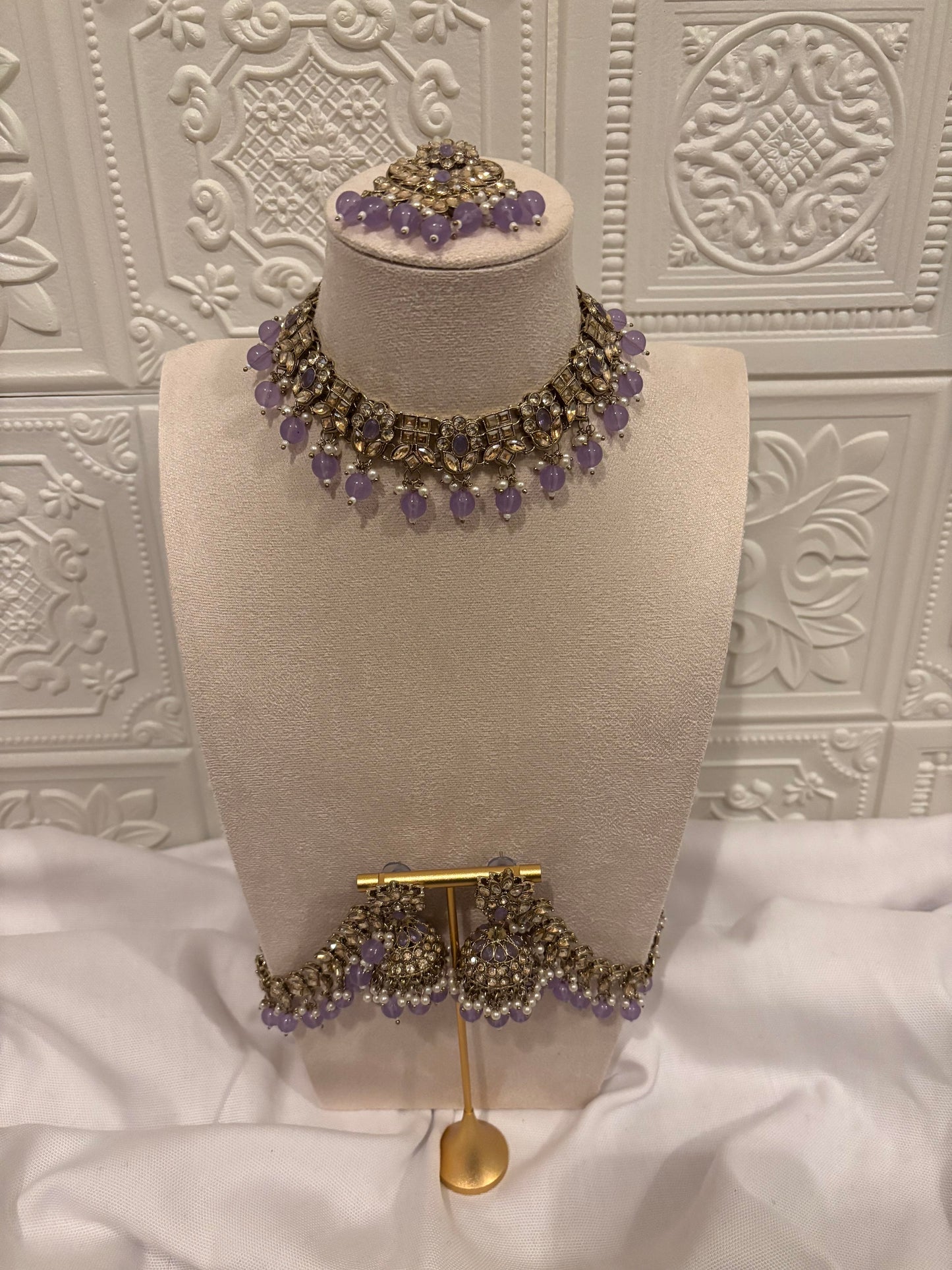 Purple Kundan Set | Kundan Collection