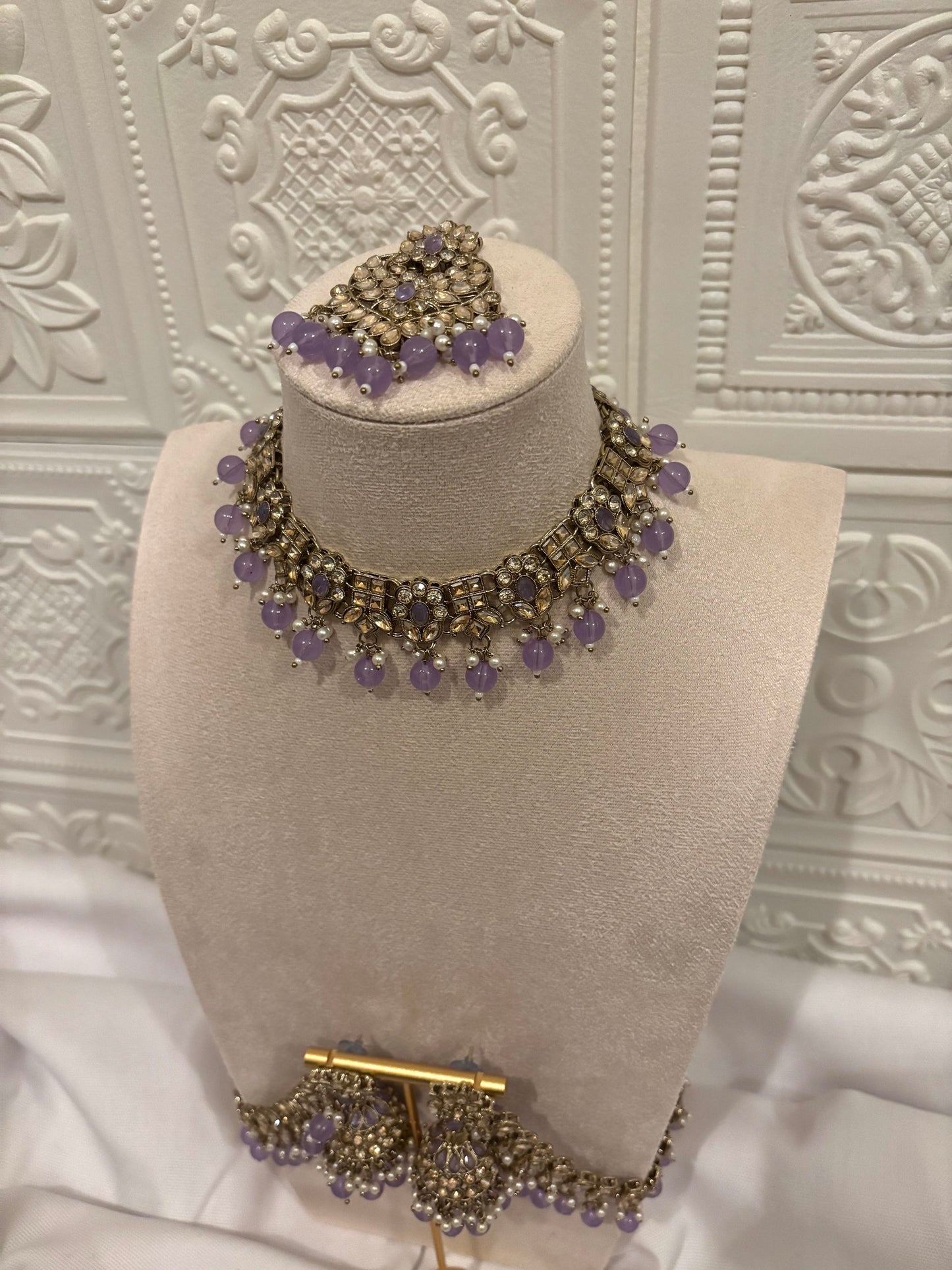 Purple Kundan Set | Kundan Collection