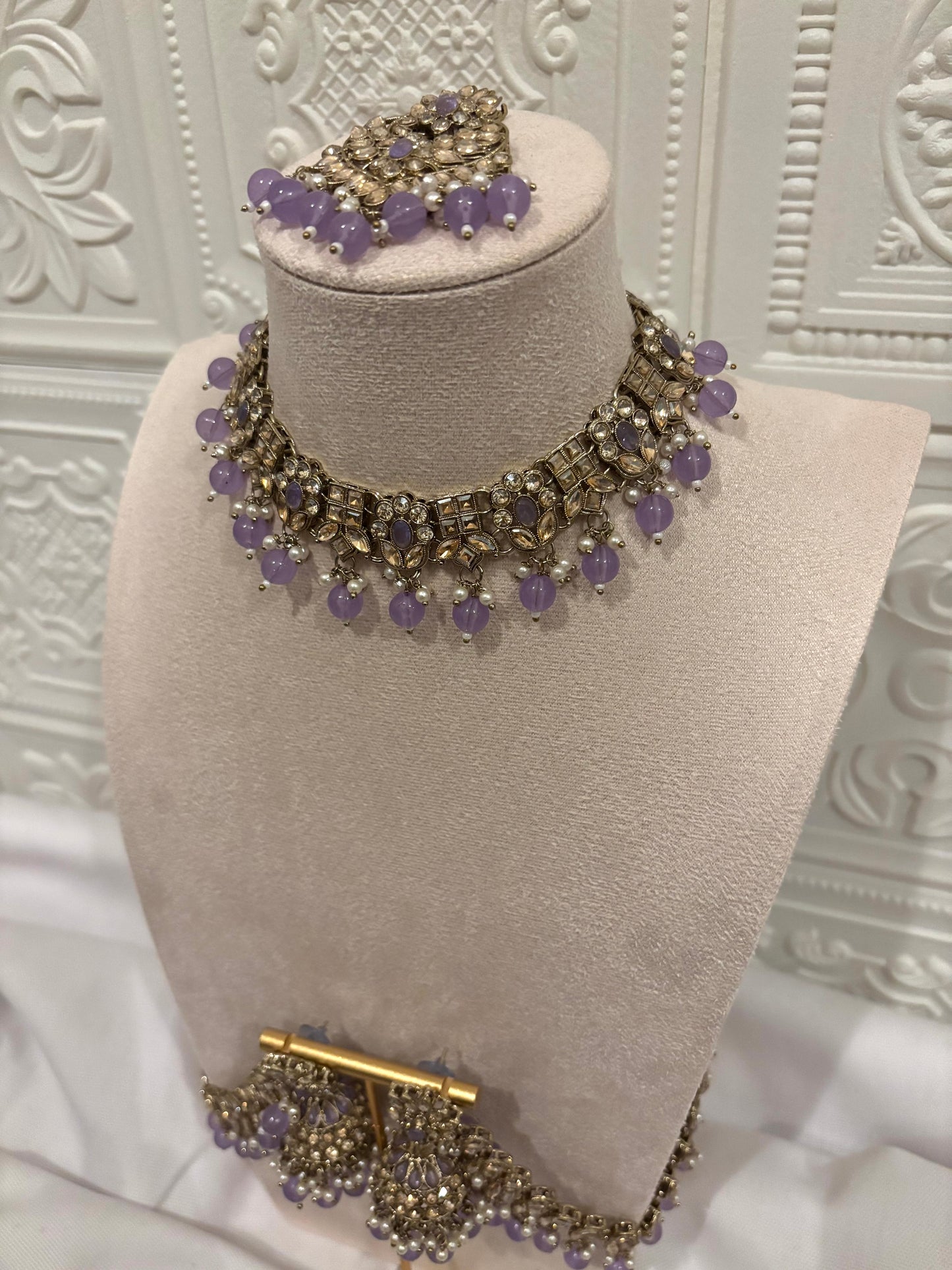 Purple Kundan Set | Kundan Collection