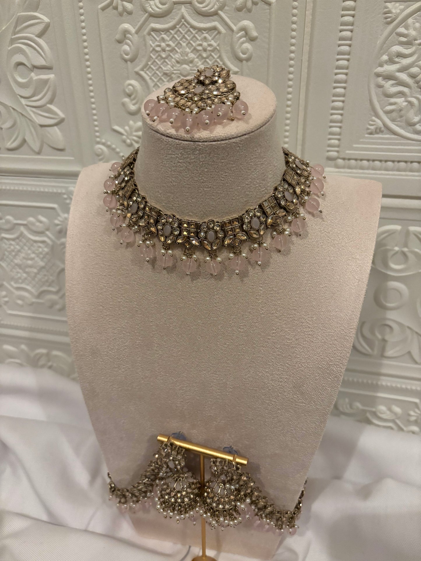 Light Pink Kundan Set | Kundan Collection