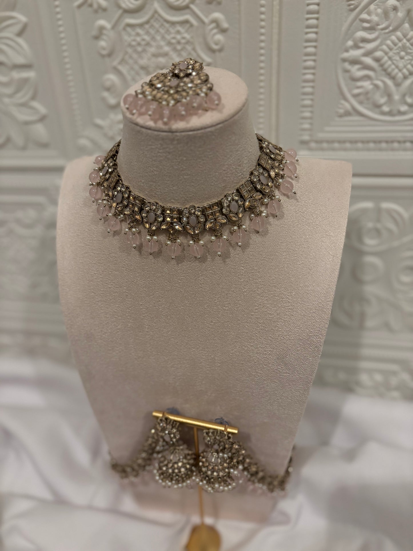 Light Pink Kundan Set | Kundan Collection